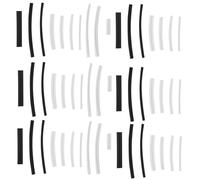 Mipcase 78 pièces Kit Embouts Thermorétractables Transparents pour Lacets Outils de Réparation et Raccourcissement Accessoires pour Pointes de Lacets Kit Pratique et Portable