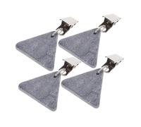 Mipcase 8 Pièces Clips Métal pour Nappe avec Poids Marbre Maintien Antivents pour Nappes de Table Extérieures Accessoires Décoratifs pour Camping Pique- et Repas Famille