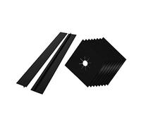 Mipcase 8 Pièces Couvre Plaque de Cuisson Protège Brûleurs Bandes de Protection pour Réutilisables Faciles à Nettoyer Salissures pour Cuisine