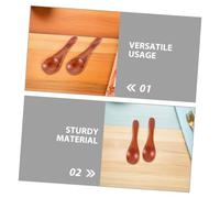 Mipcase 8 pièces Cuillères Bois Mini Cuillères à Épices Bois Naturel pour Miel Confiture Dessert Cuisine Maison Restaurant