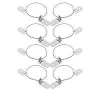 Mipcase 8 Pièces Kit Sangles Anti-basculement Meubles avec Supports Angle Inoxydable Ancrages Muraux Sécurisés pour Commodes et Étagères Protection Garçon Fille et Résistance Tremblements