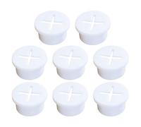 Mipcase 8 pièces Lot de Œillets Passe-câbles Silicone Souple Blanc Bouchon de Trou Percage pour Gestion Câble Bureau Protection et Organisation Fil Facile à Insérer et Remplacer Décoratif