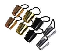 Mipcase 8 pièces Manchettes pour Queue de Cheval Plastique Résistantes Anneaux Élastiques pour Cheveux Épais Accessoires Coiffure Confortables Sans Tiraillement Lot