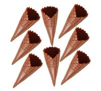 Mipcase 8 pièces Mini Cornets de Glace Simulés PVC pour DIY Charms et Décorations Cadres Photos