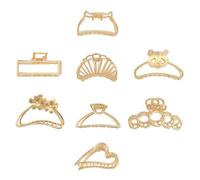 Mipcase 8 pièces Pince à Cheveux Clips de Coiffure Super Grands Accessoires Élégants et Durables pour Look Chic