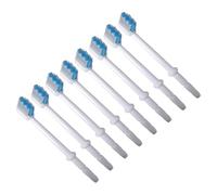 Mipcase 8 pièces Têtes de Brosse de Rechange pour Hydropulseur Dentaire Accessoires Compatibles avec Irrigateur Buccal Brossettes Durables pour Nettoyage Interdentaire et Sous Gencives