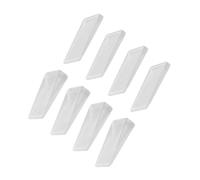 Mipcase 8 pièces Transparent PVC Door Wedges for Furniture Leveling and Home Improvement Non Slip Adjustable Table Shims for Doors Protect Floors and Prevent Pinch Accidents