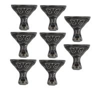 Mipcase 8 Pièces Vintage Zinc Alloy Furniture Feet Decorative Jewelry Chest Legs for Gift Boxes Easy Installation Corner Protectors for Retro Home Decor