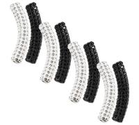 Mipcase 8pièces Boucles de Lacets Décoratives avec Cristaux Lot de Accessoires pour Customiser et Orner les Lacets des Chaussures