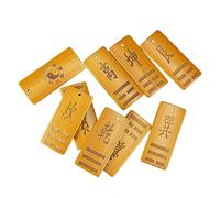 Mipcase 9 pièces Outil de Divination Bois Cartes Bagua Feng Shui Sacrifice Décoration Apprentissage Traditionnel Chinois pour Cadeau de Pendaison de Crémaillère