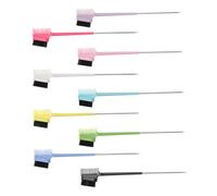 Mipcase 9 Pièces Peigne à Sourcils Double Tête Brosse Précise pour Modeler Séparer Cils et Sourcils Accessoire Maquillage Portable et