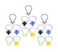 Mipcase 9 Pièces Silicone Swimming Nose Clips Comfortable Nose Plugs for Pool Swimmers and Diving Swim Protectors for Adults and Children