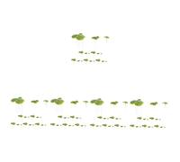 Mipcase 90 Pièces Lentilles d'eau Artificielles Fausses Plantes D'aquarium Ornement De Plantes Aquatiques Décoration D'algues Artificielles Mini Fausse Plante Pelouse Plastique Lotus