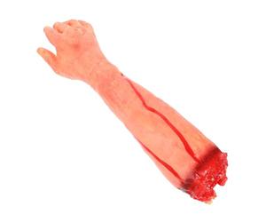 Mipcase Accessoire D’Halloween Main Factice en Vinyle Réaliste, Grosse Main Coupée Sanglante pour Décor Maison Hantée, Décoration Effrayante pour Fêtes et Spectacles, Fournitures