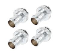 Mipcase Adaptateur de Refroidissement à Eau en Cuivre G1/4 vers 3/8 Pouce, Connecteur Barb pour Pompe à Eau et Bloc de Refroidissement, Pack de 4 Pièces Argentées