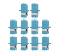 Mipcase Adaptateur et Coupleur à Fibre Optique Monomode Simplex 10 Pièces Plastique Solide Faible Perte d'Insertion pour Réseaux Locaux Systèmes de Communication et Catv
