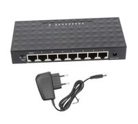 Mipcase Adaptateur Répartiteur Réseau Ethernet Ports Mbps Commutateur LAN Plug and Play avec Détection Intelligente Compatible Bureau et Noir