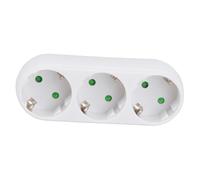 Mipcase Adaptateur Triple Prise Encastrable Chaleur et Flamme pour Bureau et Cuisine Compatible Panneau Multiprise et Flexible Pratique pour Extension de Bureau