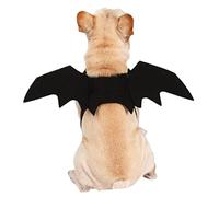 Mipcase Aile De Chien Costume De Chauve-Souris Chat d'halloween Ailes De Chauve-Souris Chat Ewok Tenue De Noël pour Chien Costumes De Chien pour Grands Chiens Tenues d'halloween Race Black