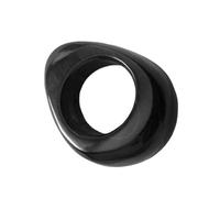 Mipcase Anneau de Massage Corne de Bœuf Noir Naturel Outil Compact de Réflexologie pour Doigts et Massage Traditionnel Chinois pour Hommes