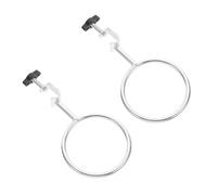 Mipcase Anneaux de Support en Fer Argenté Légers et Portables 2pcs pour Expériences Chimiques pour Études Scientifiques et Hôpitaux