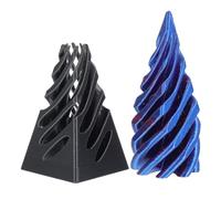 Mipcase Anti-Stress Pyramidal Spirale Imprimé 3D 75 CM Noir Violet Sensoriel Relaxant pour Bureau et Maison Activité Ludique pour Garçon et Filles et Adultes Illusion D’Optique Unique