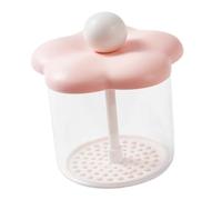 Mipcase Appareil de Nettoyage du Visage Mousseur Manuel Compact Plastique Rose pour Peau Grasse Usage Domestique Flacon Moussant Simple pour Gel Lavant