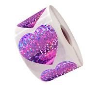 Mipcase Autocollants de Scellage Cœur Papier, 1 Rouleau Facile à Décoller, pour Scrapbooking et Décoration d'Événements Festifs