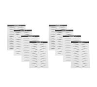 Mipcase Autocollants Sourcils Repositionnables 3D Effet Naturel 8 Feuilles Noir Stickers Transfert d'Eau pour Maquillage Précis Adaptés Peaux Sensibles Tenue Longue Durée