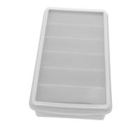 Mipcase Bac à Glaçons en Silicone 6 Compartiments Récipient Alimentaire Hermétique pour Congélation et Conservation des Aliments pour Purées et Glaçons Matériau Alimentaire Sûr