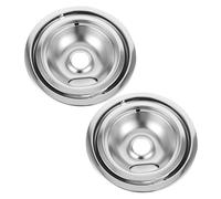 Mipcase Bac À Graisse Pour Cuisinière Électrique De Cuisine Pour Brûleur 2 Pièces Bacs Dégouttement De Remplacement Pour Poêle À Griller