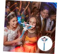 Mipcase Baguette Licorne Électrique Lumineuse avec Musique et Sons Sabots LED Rotatif pour Fêtes et Mariages Accessoire Lumineux Garçon Fille Bleu