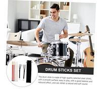 Mipcase Baguettes Bois Équilibrées Brosses Acier Rétractables avec Poignée Caoutchouc Sac de Transport pour Percussionnistes