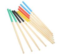 Mipcase Baguettes De Batterie 7a En Bois D'érable Antidérapantes, 5 Paires Multicolores, Pour Adultes Et Garçon Et Filles, Accessoires Percussion Polyvalents