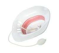 Mipcase Bain de Siège Pliable pour Femmes Enceintes Bassin de Toilette en Plastique Blanc et Rose Tuyau D’Écoulement Soins Post-Partum et Hémorroïdes Siège de Couleur Aléatoire