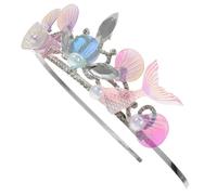 Mipcase Bandeau Couronne Sirène Taille Unique Décorations De Tête Fille Princesse Fête Cosplay Tiare En Strass Mer Coquillage