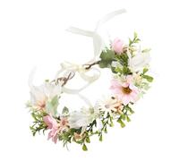 Mipcase Bandeau De Fleurs Marguerite Couronne De Mariée Accessoire De Tête Pour Robe De Mariage
