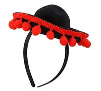 Mipcase Bandeau Mexicain Pompons Accessoire de Fête pour Mascarade et Concerts pour Événements Festifs et Photographies