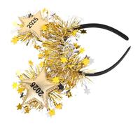 Mipcase Bandeau Nouvel An 2026 à Paillettes Scintillantes Accessoire Photo pour Fête du Nouvel An Couvre-Chef Décoratif Léger pour Soirée et Célébration du Réveillon