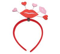 Mipcase Bandeau pour Cheveux Cœur Rouge Paillettes Accessoire Costume de Cupidon 1 Pièce Bandeau Mariage et Fête Saint-Valentin Décoration Coiffure Femmes Ambiance Romantique