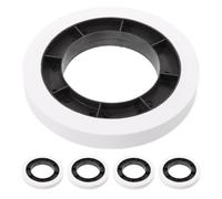 Mipcase Bandes pour Bancaires en Papier Blanc 5 Rouleaux pour Machine à Lier, Compatibles Basse Température 90-140°c, Sangles Monétaires Sécurisées pour Banque et Commerce