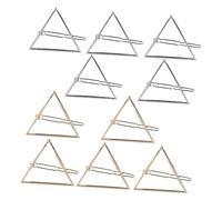 Mipcase Barrettes Géométriques Triangle Creux Métal Épingles Cheveux Dorées Et Argentées Accessoires Coiffure Pour Queue De Cheval Bijoux Tête Chic Pour Femmes Et Filles