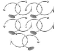 Mipcase Bases à Sertir pour Bagues Ajustables en Acier Inoxydable 10 Pièces Supports pour Ébauches d'Anneaux et Retrouvailles d'Anciens Élèves