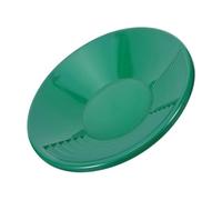 Mipcase Batée Minière en Plastique Vert 37,8 Cm avec Rainures Profondes Outil Portable pour Orpaillage en Rivière et Plage Poêle à Or Légère pour Chasse au Trésor en Extérieur