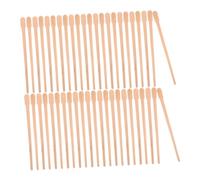 Mipcase Bâtonnets De Cire En Bois Pour Épilation Des Sourcils Nez 300 Pièces Ovales, Kit D’application Précis Pour Peau Sensible, Utilisation Personnelle Et Professionnelle, Sachet Pratique