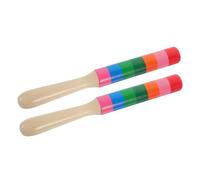 Mipcase Bâtons de Rythme en Bois pour Garçon et Filles Instrument de Musique Éducatif Bâtons de Percussion Accessoires de Musique Conviviaux pour Éducation Musicale Lot de 2