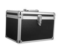 Mipcase Boîte à Outils Aluminium Portable avec Poignée Ergonomique Mallette de Rangement Robuste pour Ingénieurs Électriciens et Techniciens Protection Choc Espace Optimisé Noire