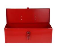 Mipcase Boîte à Outils Portable en Métal Rouge Boîte De Rangement Robuste Serrure Trousse à Outils en Acier Résistante Aux Chocs Maison Garage 1 Unité