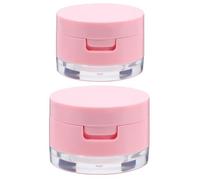 Mipcase Boîte à poudre 2 pièces mini format 3g et 5g avec miroir intégré et poudreuse, étui maquillage compact pour voyage et usage quotidien