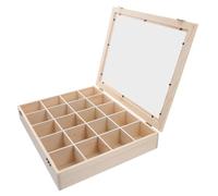 Mipcase Boîte de Collection avec Couvercle Transparent Compartiments Réglables pour Naturelles Organiseur de Spécimens Protection Poussière et Humidité Présentoir Éducatif pour Géologie